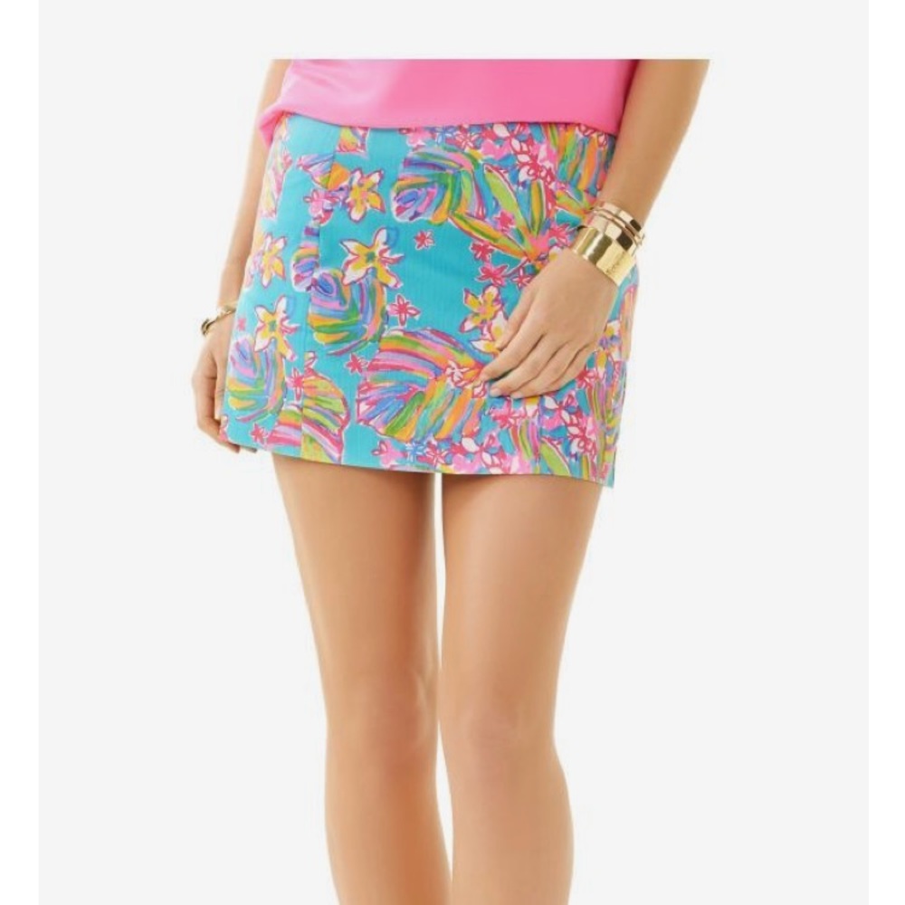 Lilly Pulitzer Sea Blue Summer Haze Skort
